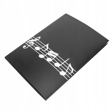 Folder nutowy A4 6 stron muzyka fortepianowa