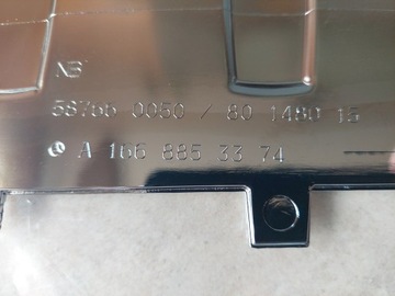 LIŠTA - CHRÓM NÁRAZNÍKU ZADNÍ MERCEDES GLE W166 ML NOVÝ