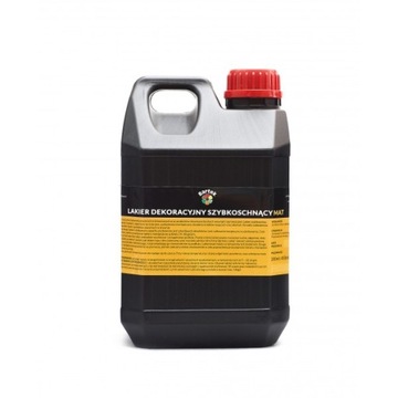 LAKIER DEKORACYJNY DO DREWNA BARTEK 2L PÓŁMAT SZYBKOSCHN + 5% GRATIS EN71-3