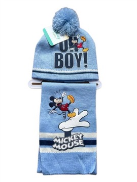 Komplet czapka szalik DISNEY MYSZKA MICKEY zimowa jesienna dziecięcy