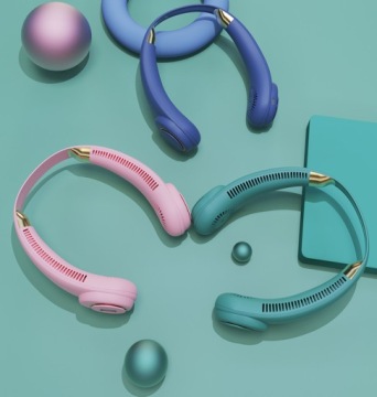 ПОРТАТИВНЫЙ СПОРТИВНЫЙ ВЕНТИЛЯТОР ШЕЙНЫЙ USB 2000 мАч 10 ​​ЧАСОВ РАБОТЫ