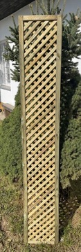 płot, kratka w ramie gęsta 180x30cm