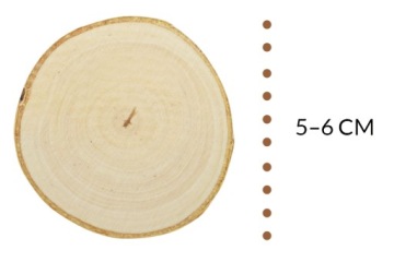 Срезы дерева, полированные деревянные диски 5-6 см.
