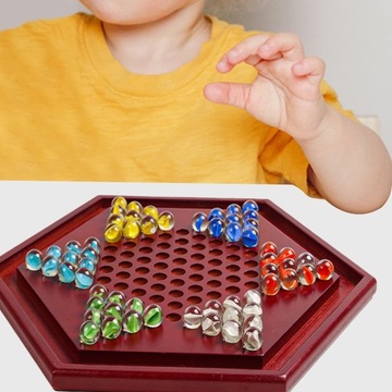 Многопользовательская игра ручной работы «Китайские шашки» для игроков старше 6 лет с прозрачными шарами