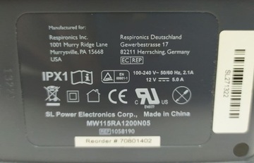 Ориг. Блок питания Philips Respironics 12В 5А, 5,5х2,5