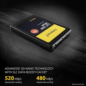SSD-накопитель Intenso 3813430, 120 ГБ, 2,5 дюйма, SATA III