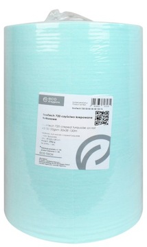 Czyściwo włókninowane krepowane turkus 53g/m2 130m