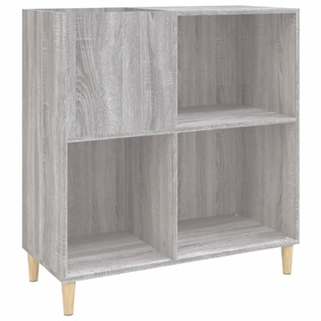 ШКАФ ДЛЯ ВИНИЛОВЫХ ПЛАСТИНОК СЕРЫЙ ДУБ SO84.5X38X89CM