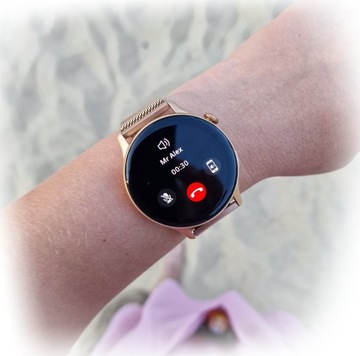 ЖЕНСКИЕ AMOLED СМАРТ-ЧАСЫ ДЛЯ ЖЕНЩИН ИЗМЕРЕНИЕ ЧСС ДАВЛЕНИЕ ВЫЗОВЫ МЕНЮ PL