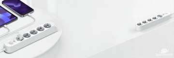 Безопасный удлинительный кабель для удлинителя Spacetronik SR-203 4AC 4USB QC 2м