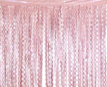 Kurtyna Spirale Różowa w Gwiazdki 100x200 cm