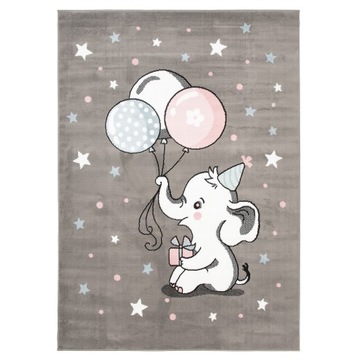 DYWAN BABY 120x170 SŁOŃ PASTELOWE 39g
