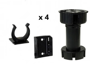Nóżka meblowa kuchenna 12 CM do 400kg - 4 szt VOLP