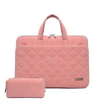 Etui/torba pikowane JQ na laptopa 13,3 14,1 różowy