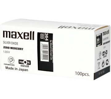 Baterie srebrowe MAXELL 1,55V SR621SW / 364 10 x 10szt.