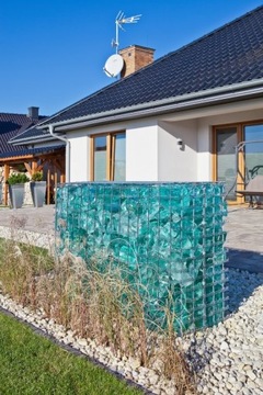 SZKŁO DEKORACYJNE TURKUSOWE, LAWA DO GABIONÓW 1kg