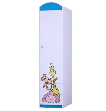 SZAFA HAPPY SZ01-A - BŁĘKIT - MEBELKI DZIECIĘCE