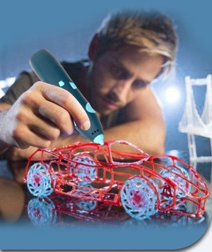 НАБОР СЕЙФА ДЛЯ ШАРИКОВОЙ РУЧКИ ДЛЯ 3D-ПРИНТЕРА + УЗОРЫ СИНИЙ