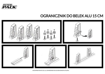 UNIVERZÁL ZAJIŠTĚNÍ OMEZOVAČ NÁKLAD DO NOSNÍKU ALU 15CM