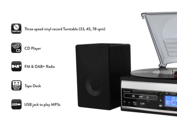 Проигрыватель проигрывателей Soundmaster MCD1820 CD/MP3 FM DAB+ USB