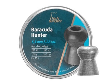 Śrut diabolo H&N Baracuda Hunter 5,5mm 200 szt