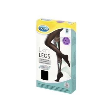 Rajstopy uciskowe SCHOLL Light Legs _ 60 DEN _ czarne _ rozmiar XL