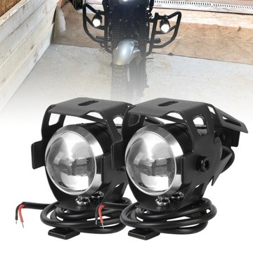 2 szt. Reflektor motocyklowy pomocnicza lampa rob
