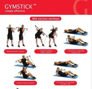 Gymstick оригинальная синяя телескопическая штанга