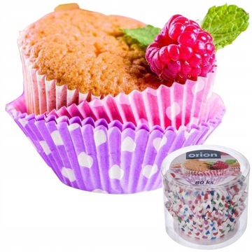 FOREMKI PAPILOTKI DO MUFFINEK BABECZEK 80 SZT 7 CM