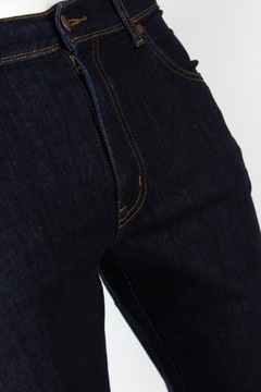 WRANGLER TEXAS SLIM JEANS JEDNODUCHÁ TMAVÁ _ W32 L32