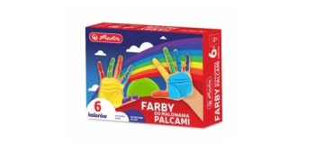Краски Herlitz для рисования пальцами и руками, 6 шт.