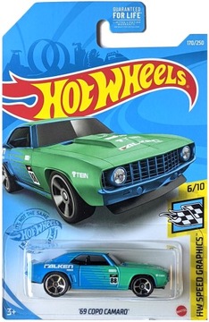 HOT WHEELS 69 COPO CAMARO FALKEN HW SPEED GRAPHICS 6/10 1:64 NOWY !!!