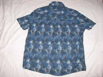 koszula krótki rękaw hawajska kwiaty XXL 45 46
