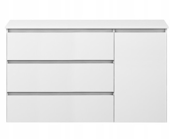 KOMODA SZAFKA 120cm BIAŁY BIAŁA DO SYPIALNI POKOJU