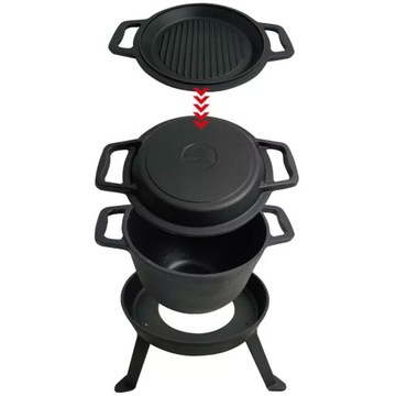 Kociołek stojący Kinghoff 5 l