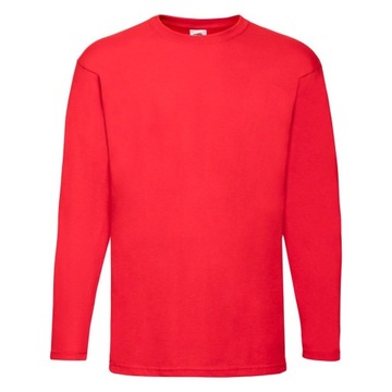 Koszulka męska dł.rękaw VALUEWEIGHT czerwona XL