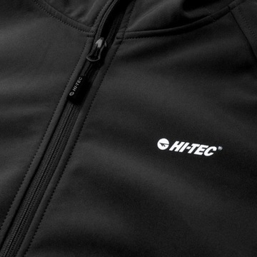 CZARNY MĘSKI SOFTSHELL HI-TEC NETI MEMBRANA, r XXL