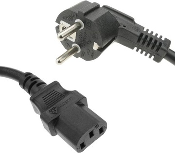 Uniwersalny kabel zasilający komputerowy drukarkowy 1.2m gruby 3 żyłowy