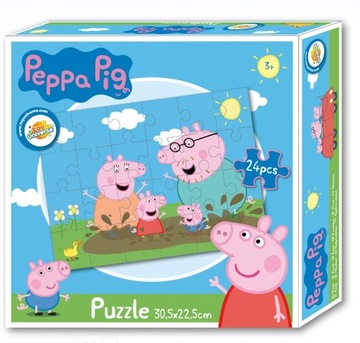 PUZZLE ŚWINKA PEPPA 24 elementy Toy Universe