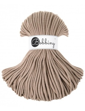 SZNUREK 5mm PLECIONY bobbiny sand PIASKOWY 100m