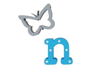 LITERKI na ścianę IMIĘ DZIECKA 3D 1 dekor gratis !