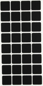 Filce samoprzylepne FLOOR CARE 25 x 25 mm CZARNE