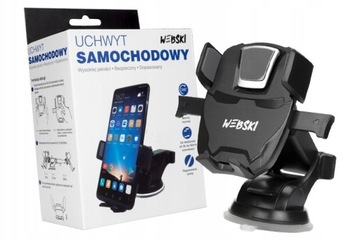 Uniwersalny uchwyt samochodowy na telefon NA SZYBĘ