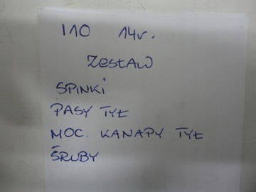HYUNDAI I10 II DRŽÁKY SEDADLA SPONKY PÁSY ZADNÍ