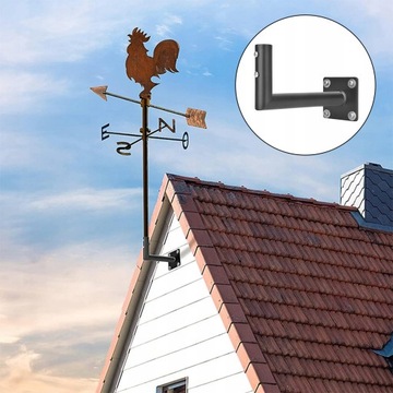 Стальной держатель флюгера для карниза