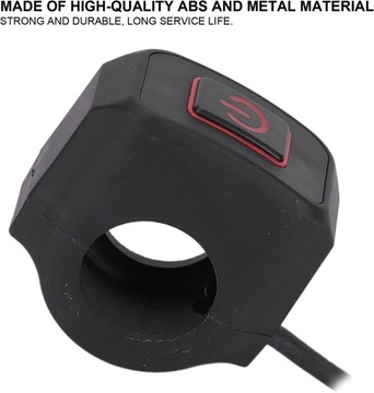 ВЫКЛЮЧАТЕЛЬ ДЛЯ РУЛЯ МОТОЦИКЛА 22ММ СИНИЙ