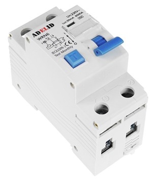1F C10A 30mA WYŁĄCZNIK NADPRĄDOWY Z RÓŻNICÓWKĄ 2P TYP AC