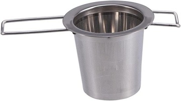 Zaparzacz sitko do szklanki ze stali nierdzewewnej do herbaty ziół 12 cm