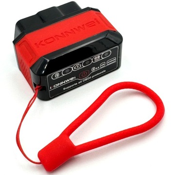 Konnwei KW906 Интерфейс Красный ELM327 OBD2 Bluetooth 5.0 ANDROID iOS