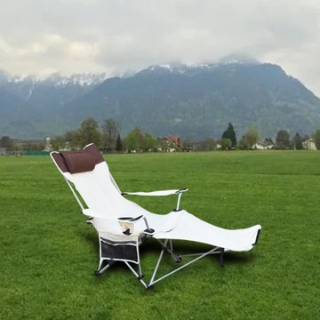 Portable Fishing Camping Seat Side Pockets beige